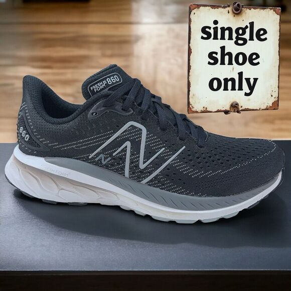 SINGLE RIGHT SHOE ONLY New Balance 860 V13 Womens 9 2A AMPUTEE REPLACEMENT NEW - Picture 1 of 7
